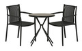 Cafébord Monaco Svart/Grå Ø60 cm Sunlife